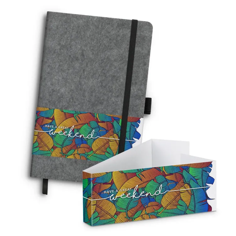 RPET Felt Hard Cover Notebook