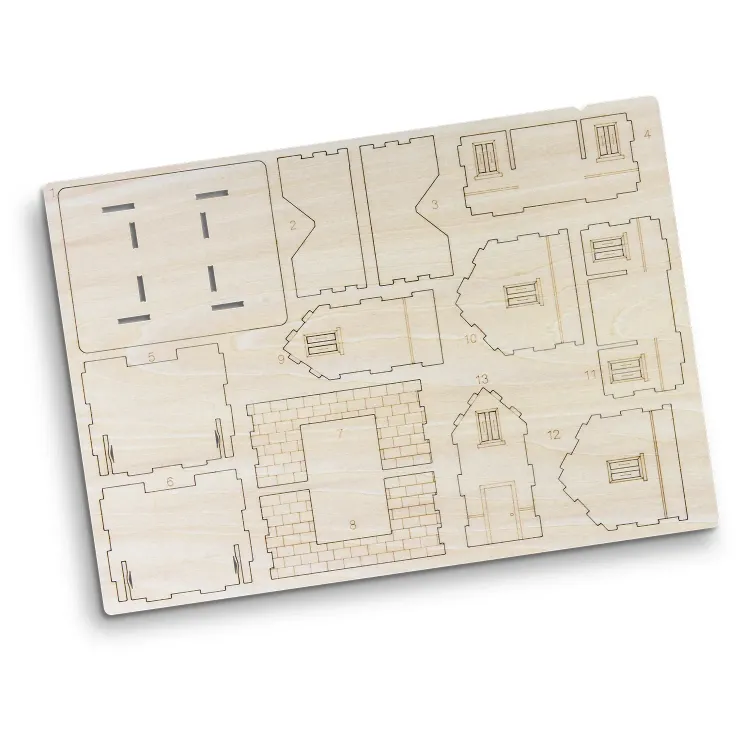 BRANDCRAFT House Wooden Model