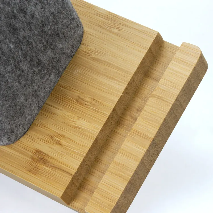 Bamboo Phone Stand Desk Caddy