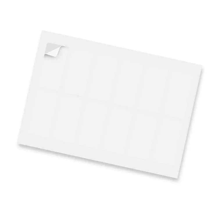 Sticker Sheet 40 x 80mm Rectangle - Matte
