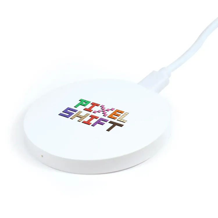 Arc Round Wireless Charger  - Digital Print Angle
