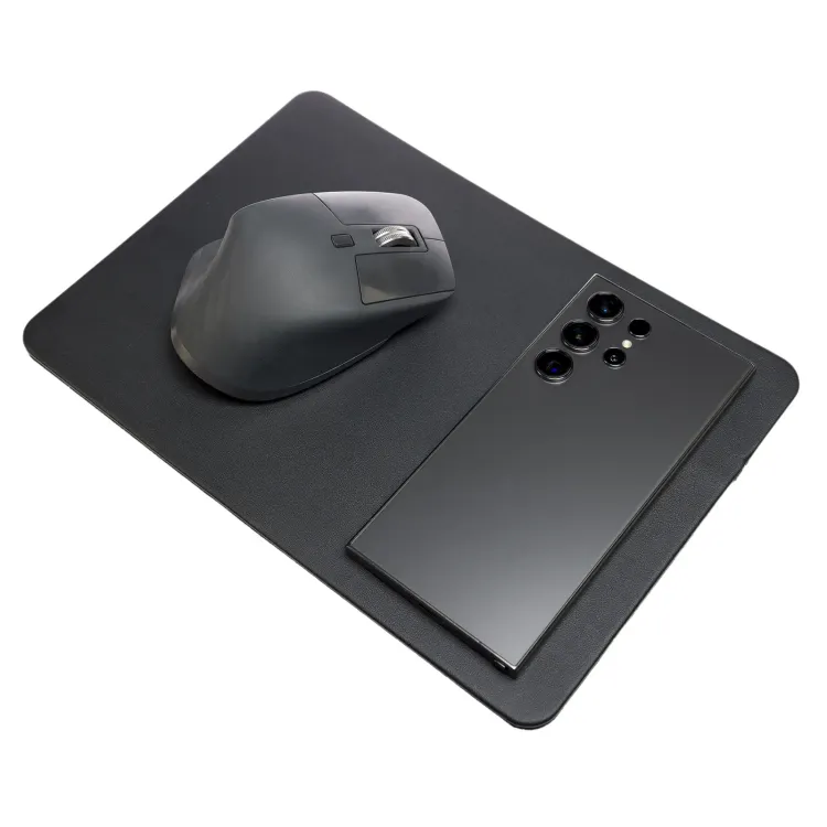 Hover Wireless Charger / Mouse Pad  - In Use Mouse Pad Charging Phone