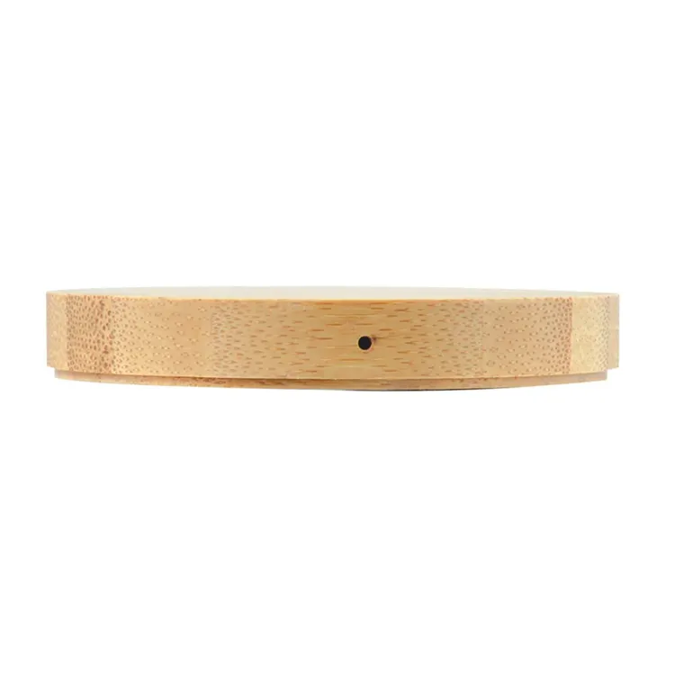 Arc Round Bamboo Wireless Charger  - Round Front
