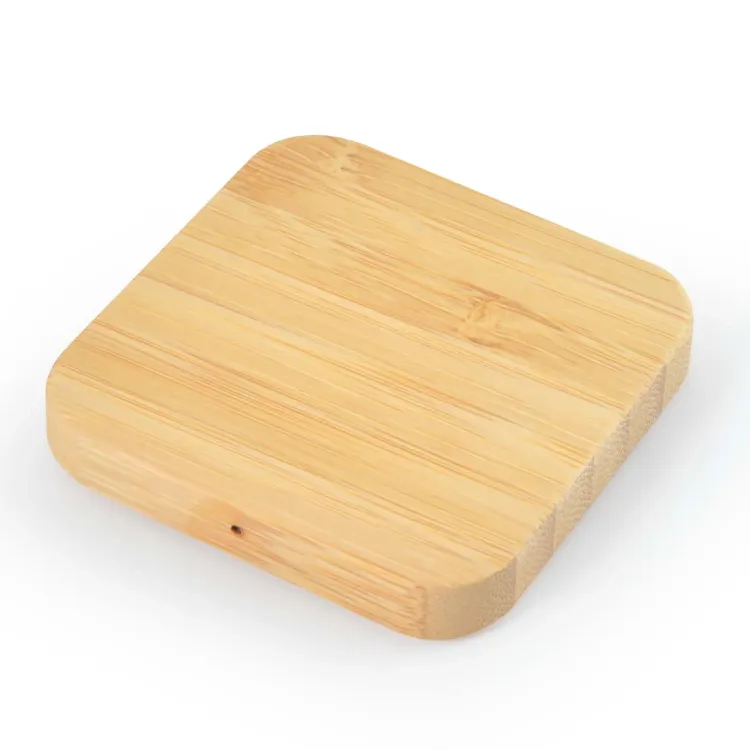 Arc Square Bamboo Wireless Charger - Bamboo
