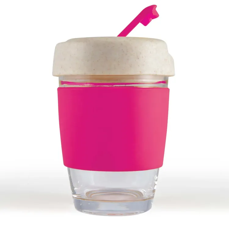 Vienna Eco Coffee Cup / Silicone Band - Pink