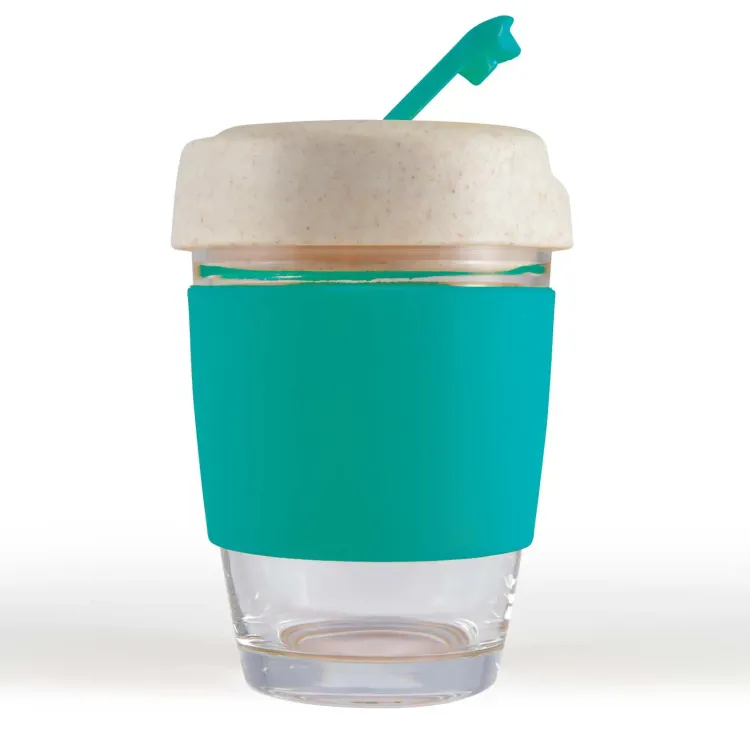 Vienna Eco Coffee Cup / Silicone Band - Teal