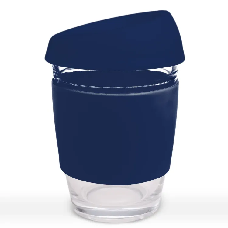 Vienna Coffee Cup / Silicone Lid  - Navy Blue