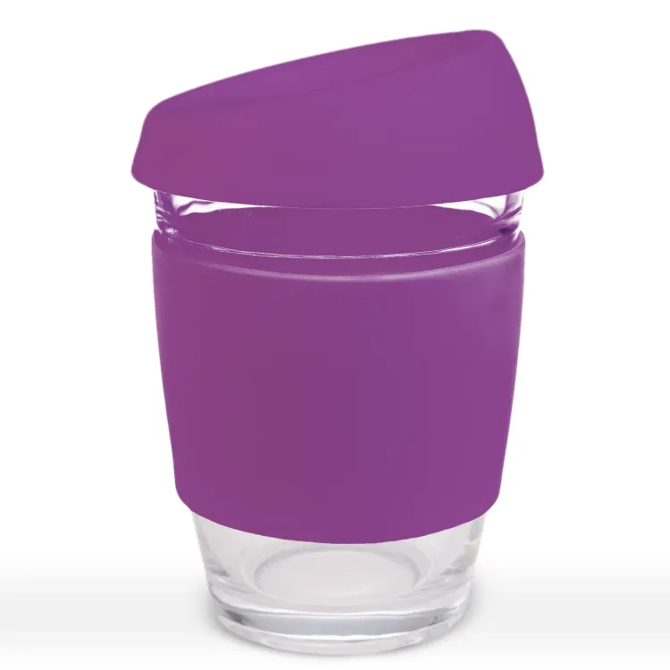 Vienna Coffee Cup / Silicone Lid  - Purple
