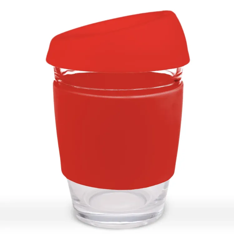 Vienna Coffee Cup / Silicone Lid  - Red