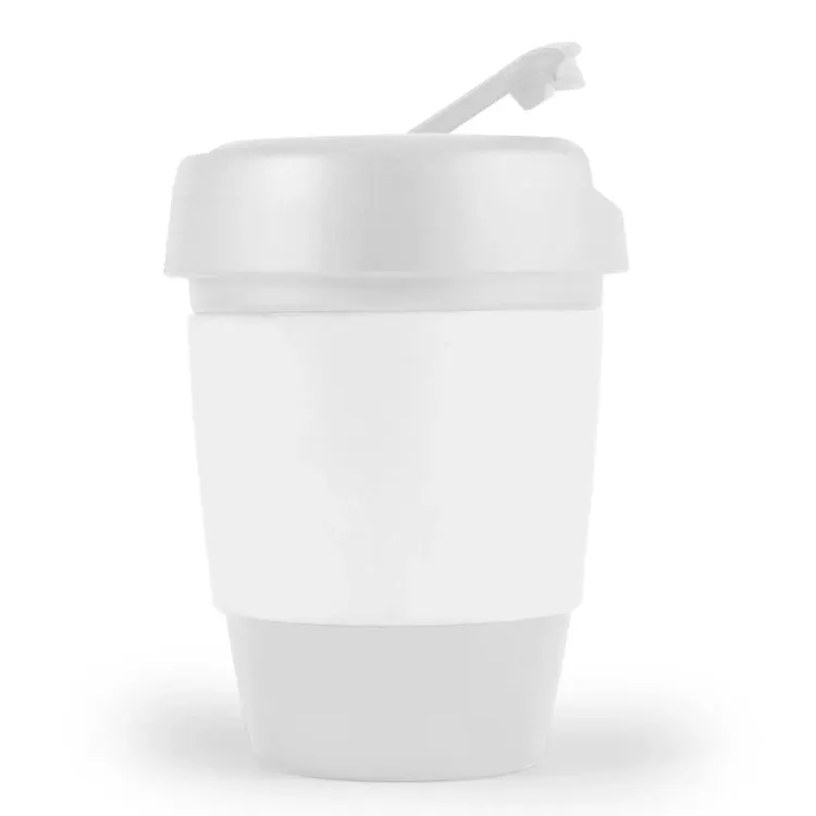 Kick Coffee Cup / Silicone Band - White
