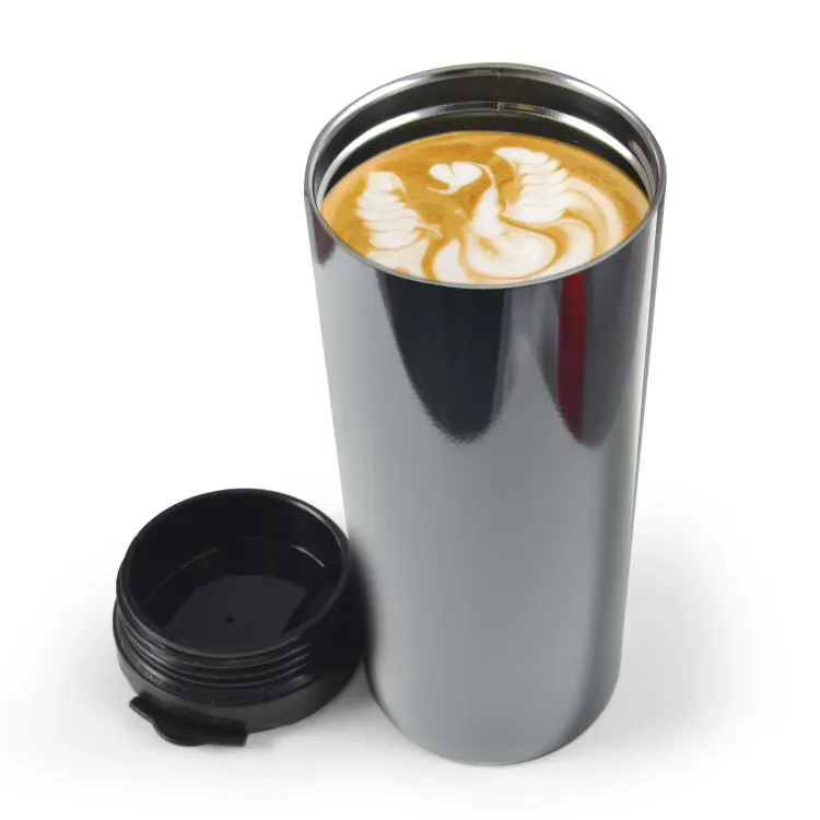 Ninja Coffee Cup - Black with Coffee