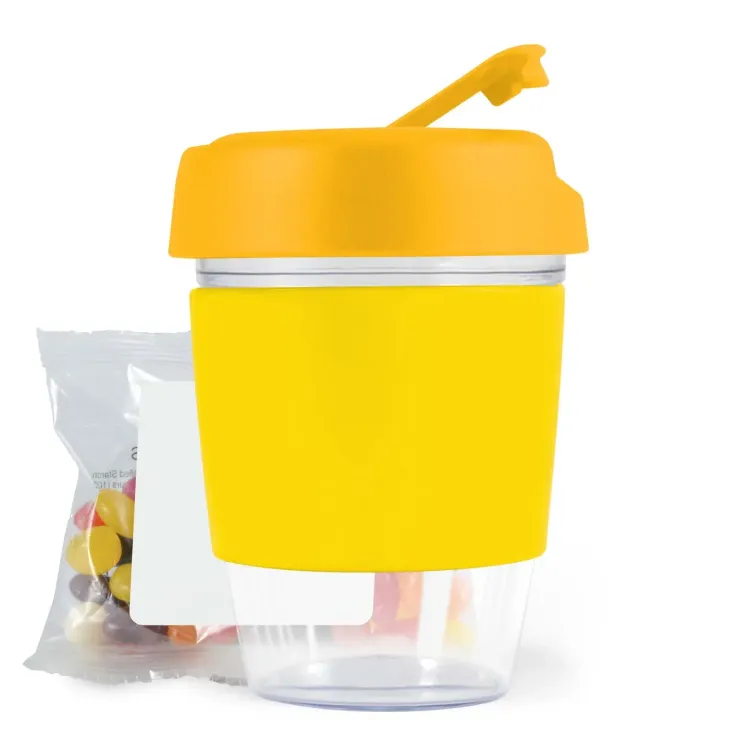 Kick Coffee Cup with Jelly Beans - Yellow