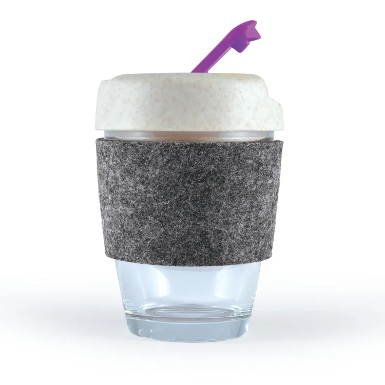 Vienna Eco Coffee Cup / RPET Band - Purple