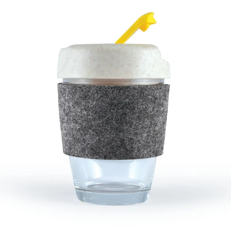 Vienna Eco Coffee Cup / RPET Band - Yellow