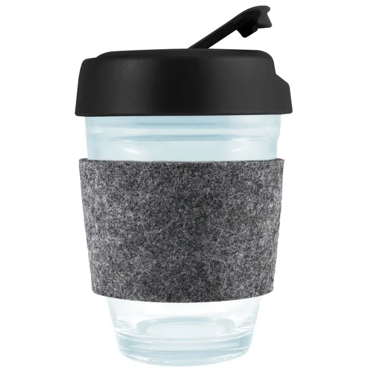 Vienna Coffee Cup / Flip Lid / RPET Band - Black