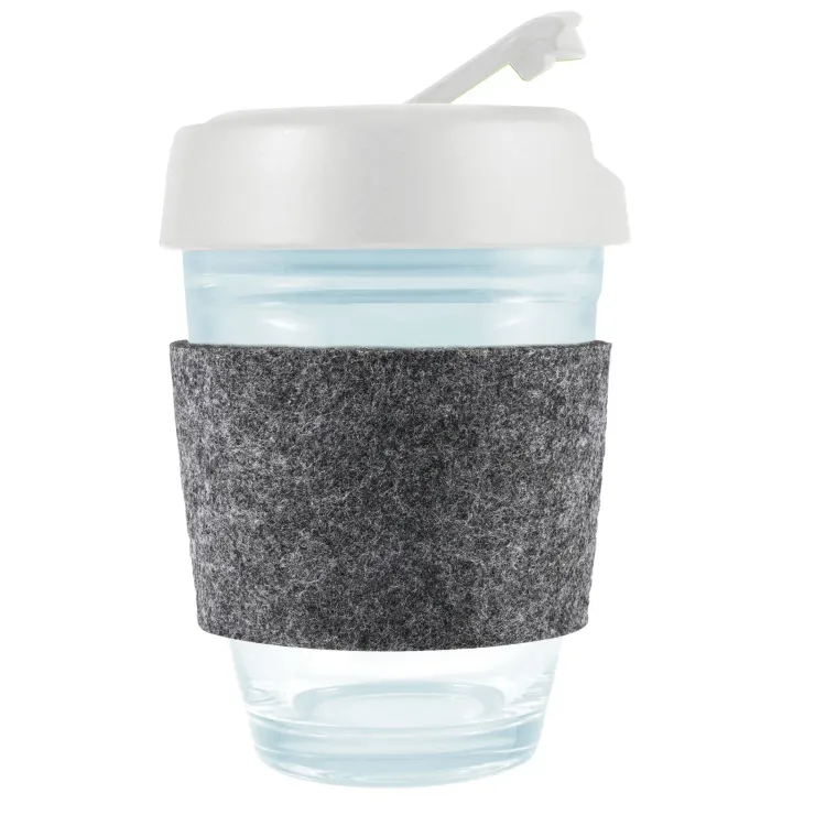 Vienna Coffee Cup / Flip Lid / RPET Band - White