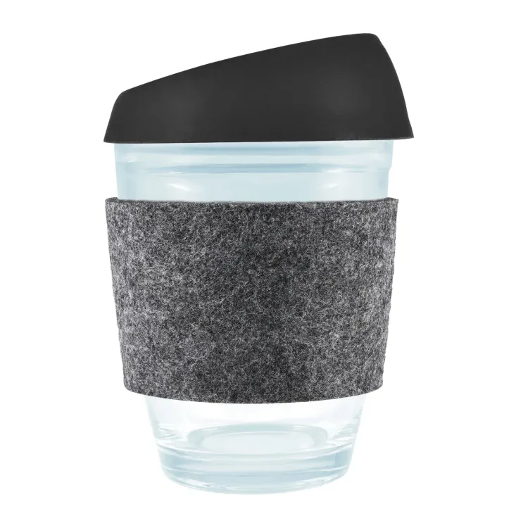 Vienna Coffee Cup / Silicone Lid / RPET Band - Black