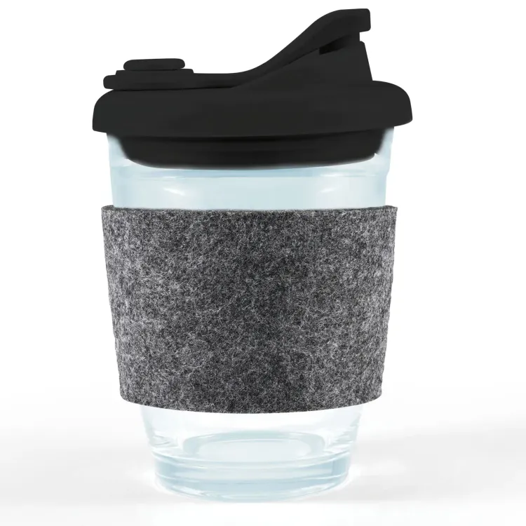 Vienna Coffee Cup / Snap Lid / RPET Band - Black