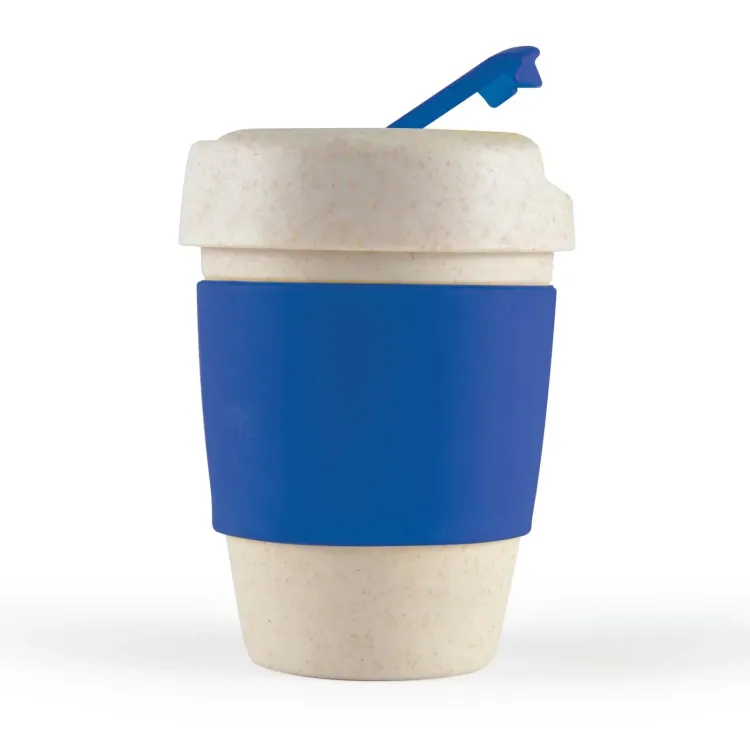 Kick Eco Coffee Cup / Silicone Band  - Dark Blue