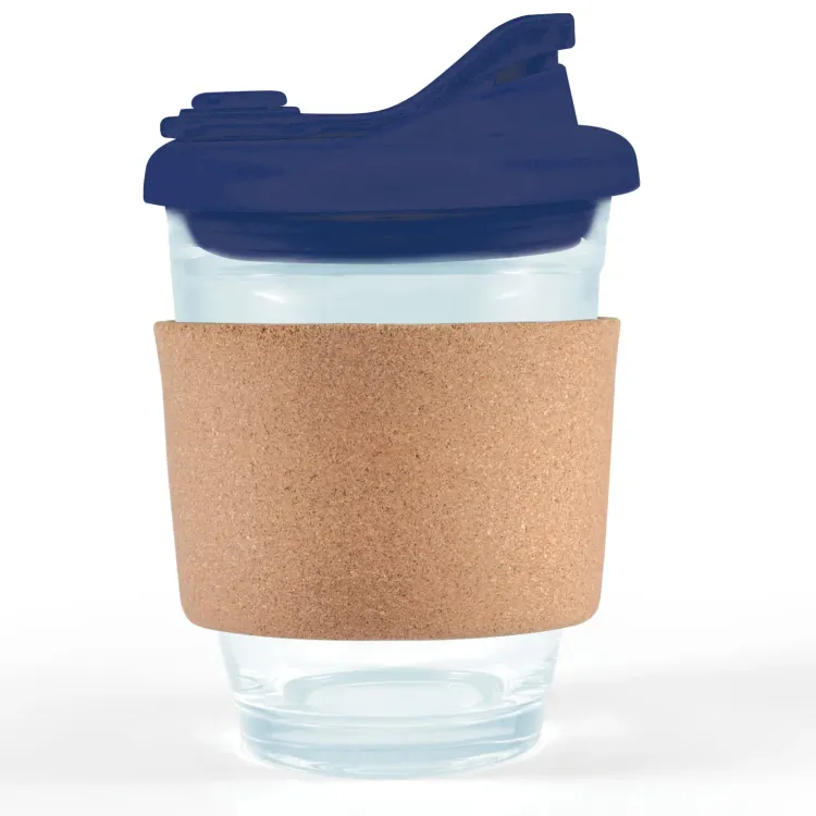 Vienna Coffee Cup / Snap Lid / Cork Band - Navy Blue