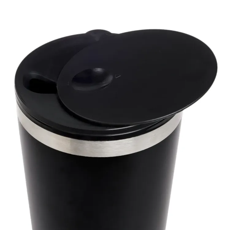 Rizz Coffee Cup - Black Lid Open