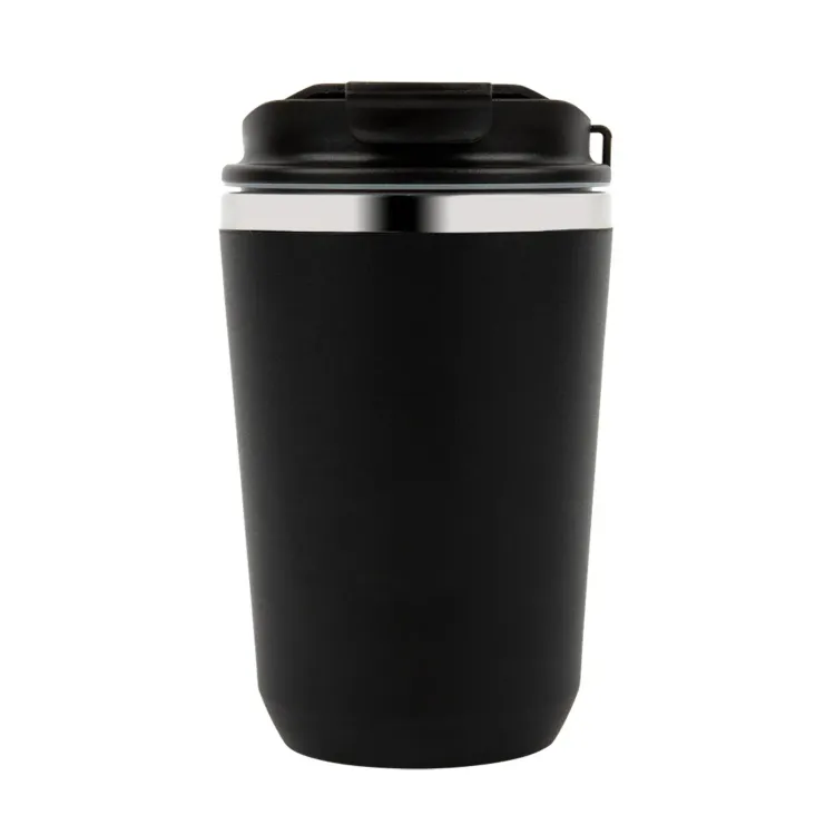 Heron Double Wall Coffee Cup - Black