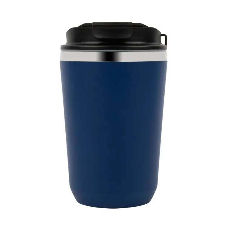 Heron Double Wall Coffee Cup - Navy Blue