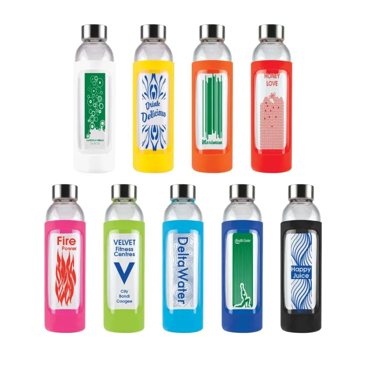 Capri Glass Bottle / Silicone Sleeve - Capri Glass Bottle / Silicone Sleeve