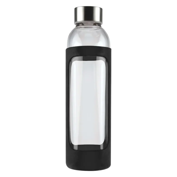 Capri Glass Bottle / Silicone Sleeve - Black