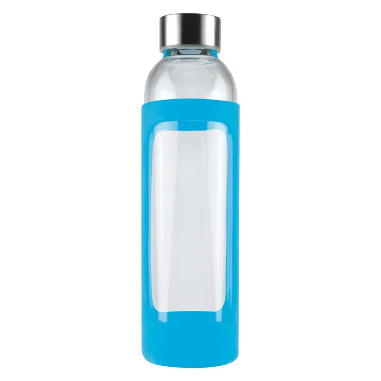 Capri Glass Bottle / Silicone Sleeve - Light Blue
