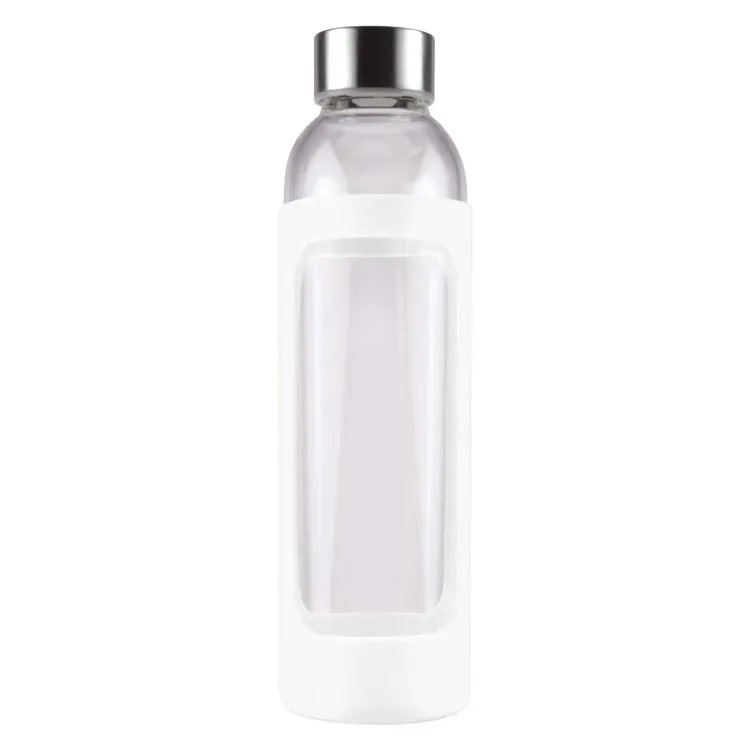 Capri Glass Bottle / Silicone Sleeve - White