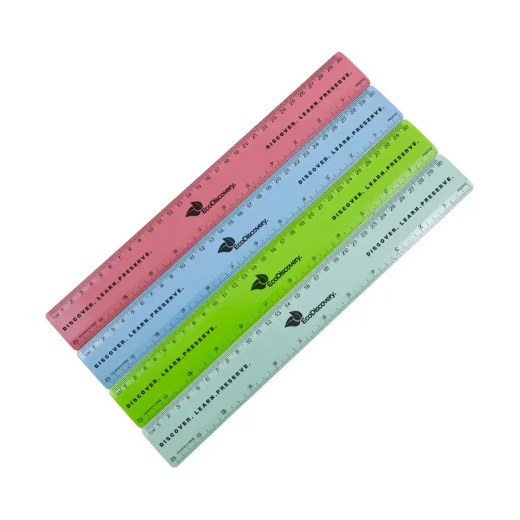 Recycled Plastic Ruler 30cm - Screen Print