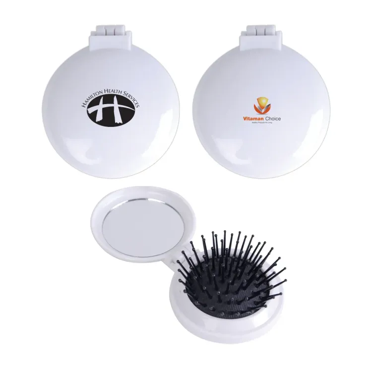 Compact Pop Up Brush / Mirror Set - Compact Pop Up Brush / Mirror Set