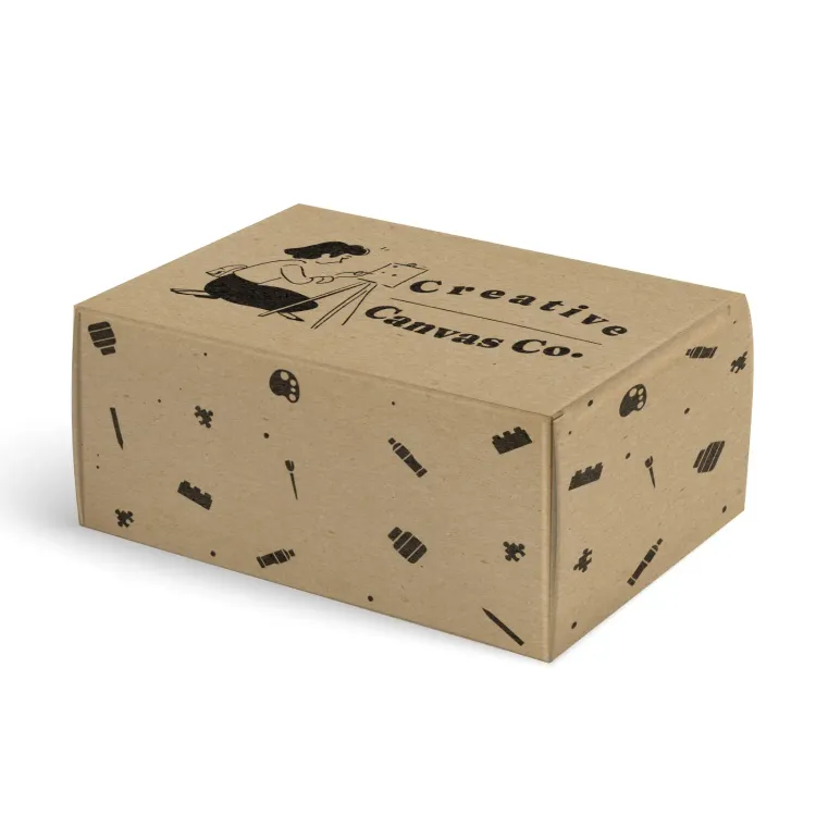 Custom Box - Kraft Decorated