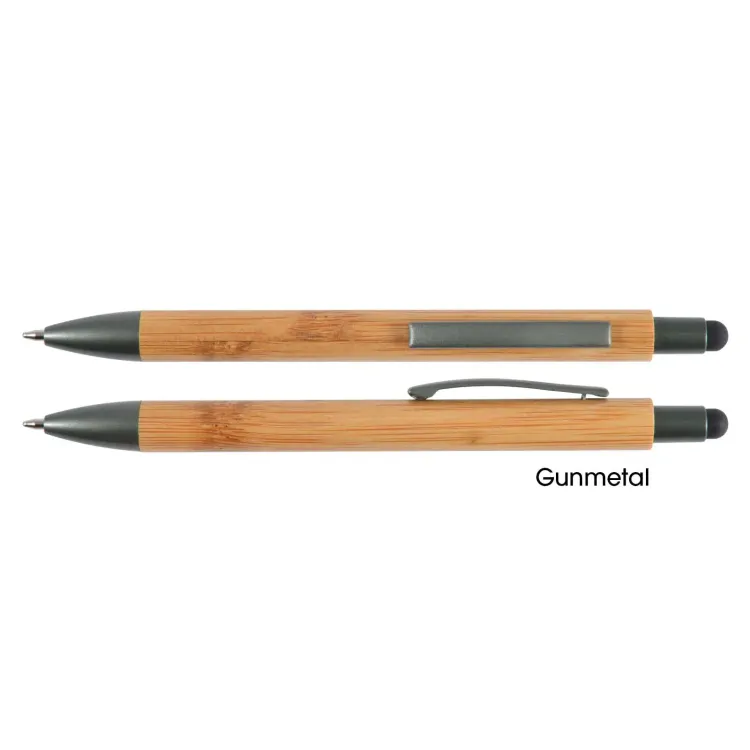 Aspen Bamboo Pen / Stylus - Gunmetal