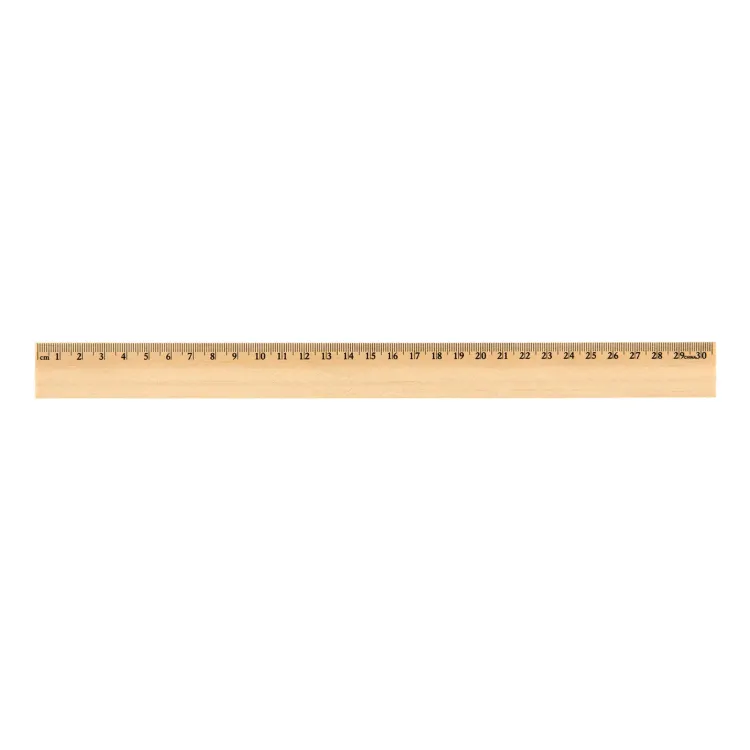 Axis 30cm Wooden Ruler - Undecorated
