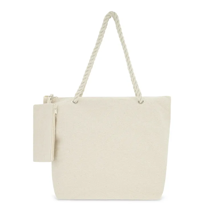 Ariel Canvas Tote Bag - Natural