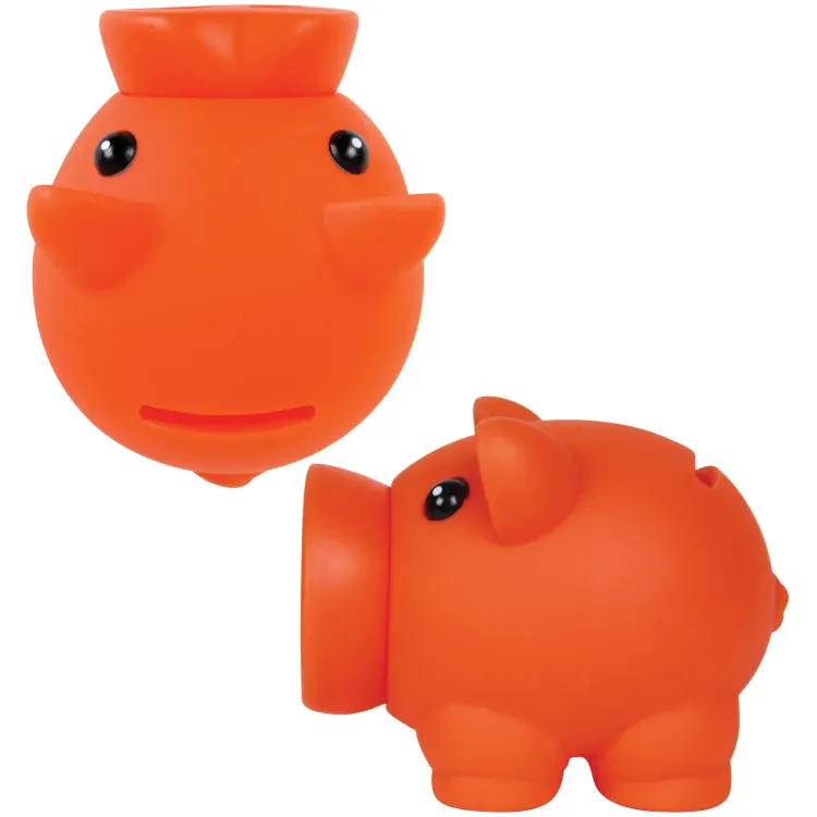 Micro Piglet Coin Bank - Orange