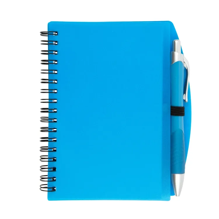 Scribe Spiral Notebook with Pen - Blue