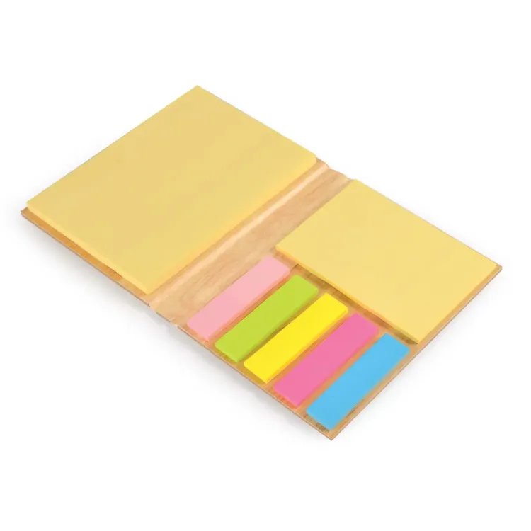 Lumix Bamboo Sticky Notes  - Angle Open