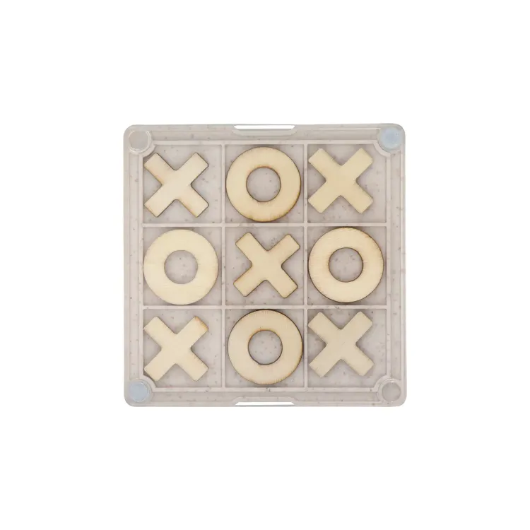 Noughts & Crosses Coaster - Front with Lid