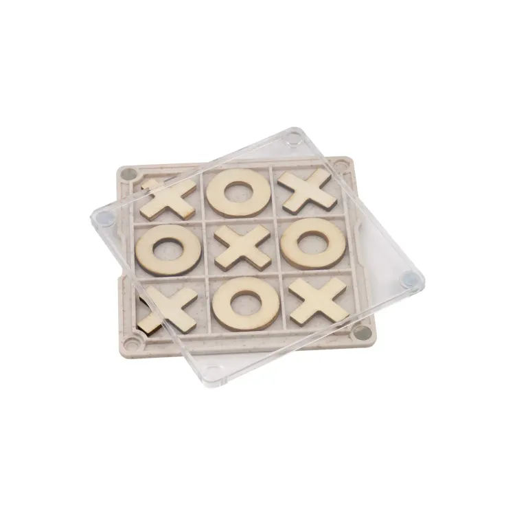 Noughts & Crosses Coaster - Lid Open