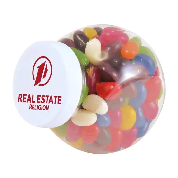 Assorted Colour Mini Jelly Beans in Container - Pad Print