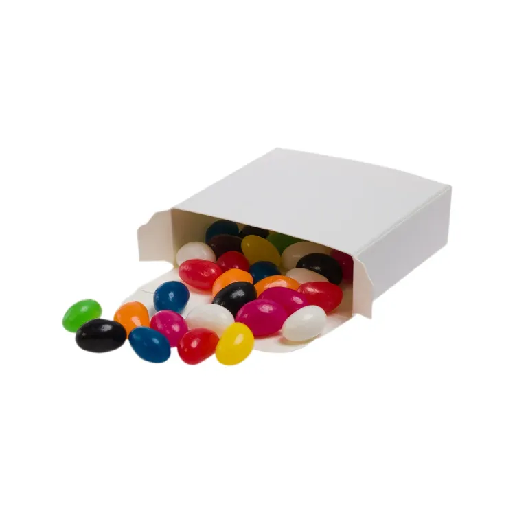 Assorted Colour Jelly Beans in 50g Box  - Box with Jellybeans Undecorated