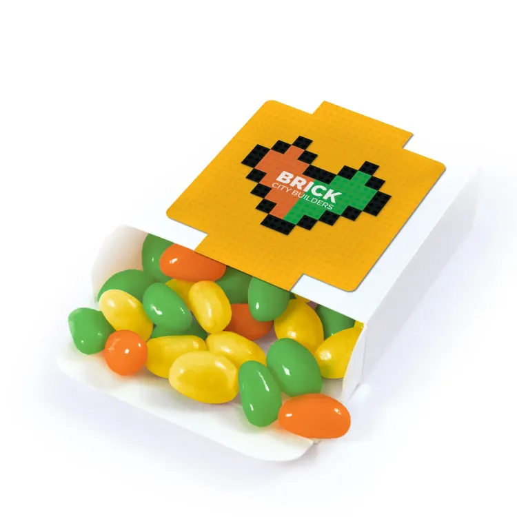 Corporate Colour Jelly Beans in 50g Box  - Digital Label 2