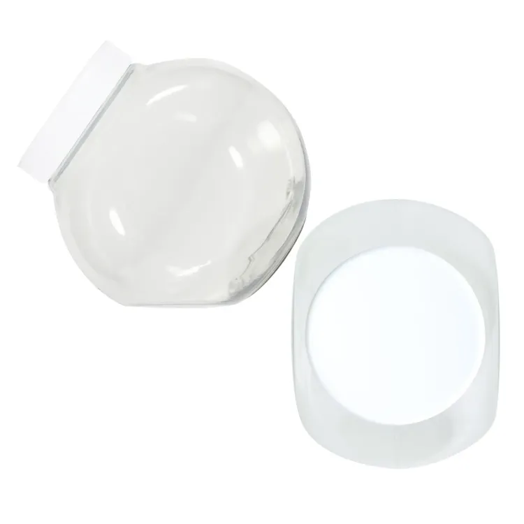 Plastic Container - Clear/White