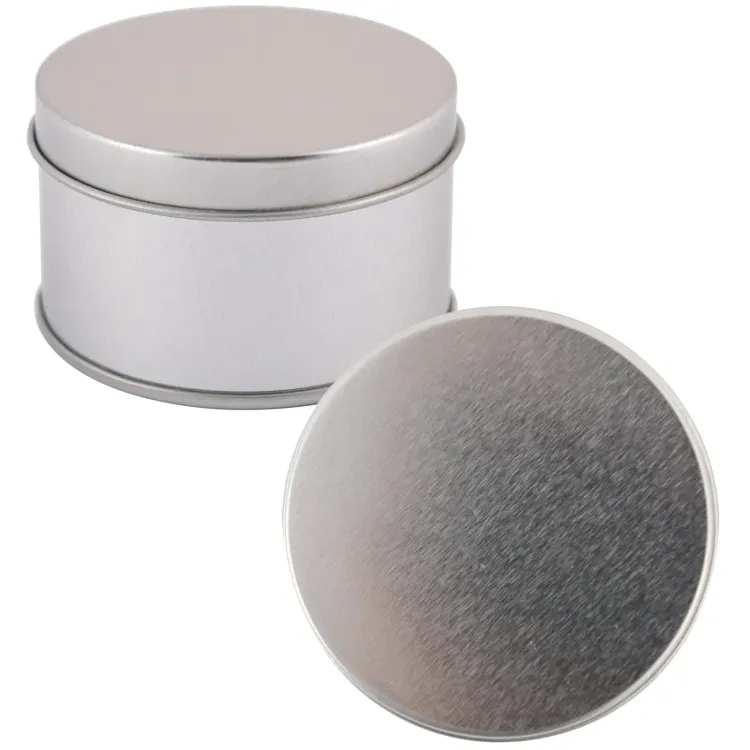Silver Round Tin - Silver