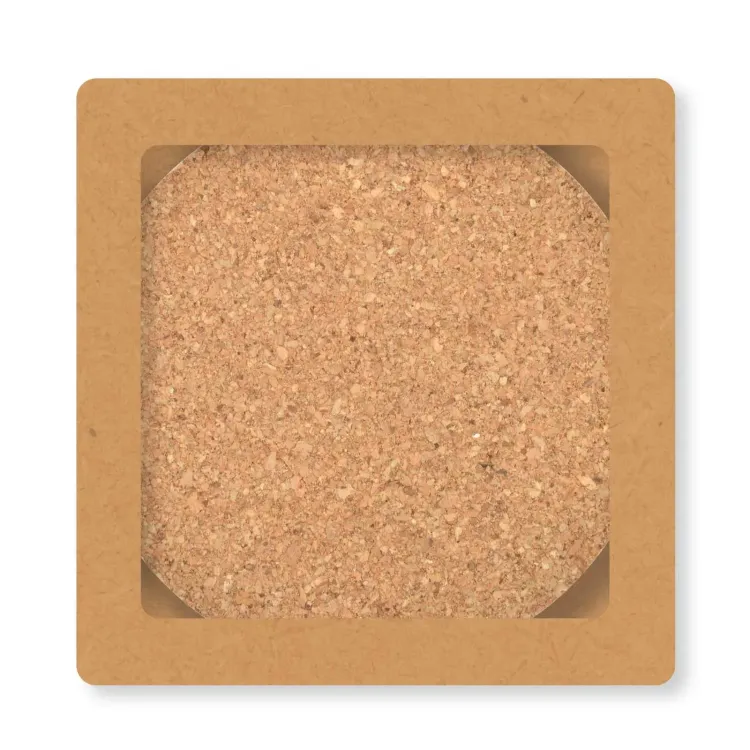 Villa Cork Round Coaster - Set of 4 - Cork