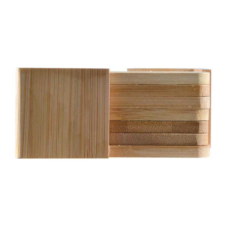 Tropic Bamboo Coasters Set of 6 - Side