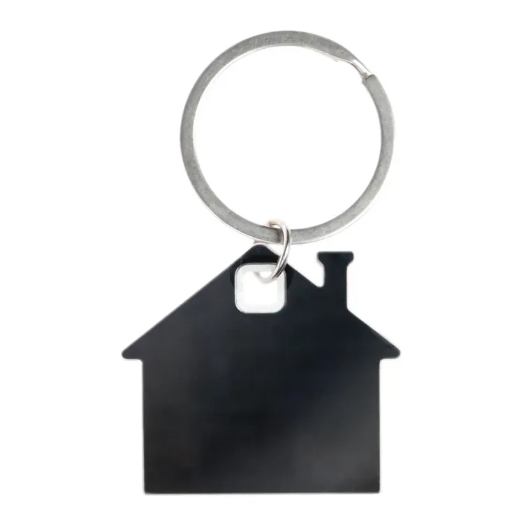 House Stainless Steel Keytag - White 2